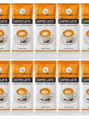 Granules n Beans Instant Premix Coffee Latte - (50 Single Serv Sachets)