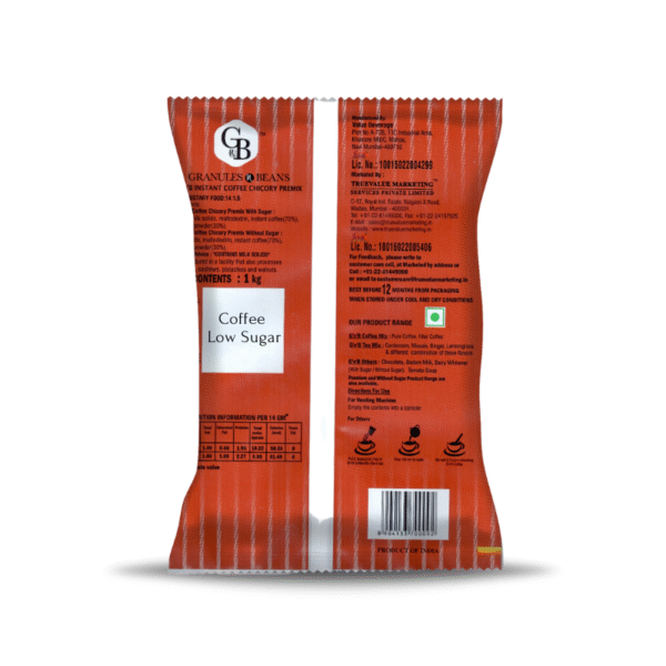 Granules n Beans Instant Coffee Chicory Premix (Low Sugar) - 1kg
