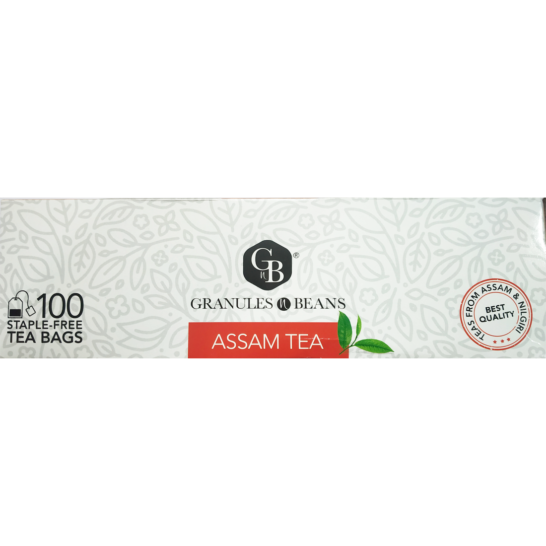 Granules n Beans Assam Tea 100 Staple-Free Tea Bags