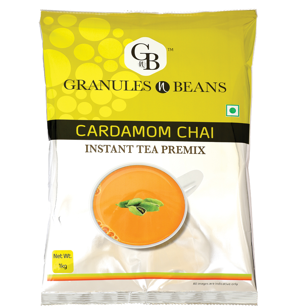 Granules n Beans Cardamom Chai Instant Tea Premix - 1kg