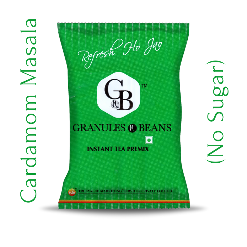 Granules n Beans Cardamom Masala (Low Sugar) Instant Tea Premix - 1kg
