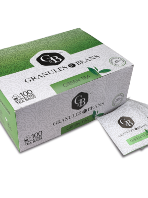 Granules n Beans Green Tea 100 Staple-Free Tea Bags