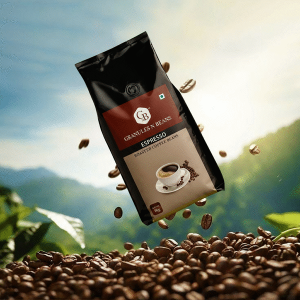 100% Arabica Coffee Beans1KG | Medium Roast | Fresh Roasted Whole Beans | Smooth Aroma & Balanced Flavour