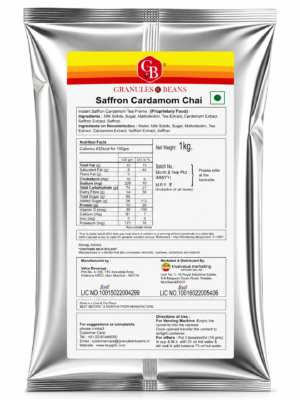 Saffron Cardamom Instant Tea Premix 1kg
