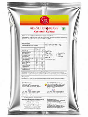 Granules n Beans Kashmiri Kahwa Instant Tea Premix | Easy to Prepare | 1Kg